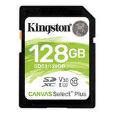 Memoria Sd Kingston Sdxc Canvas Select 100r Cl10 Uhs-I V30(Sds2/128gb)